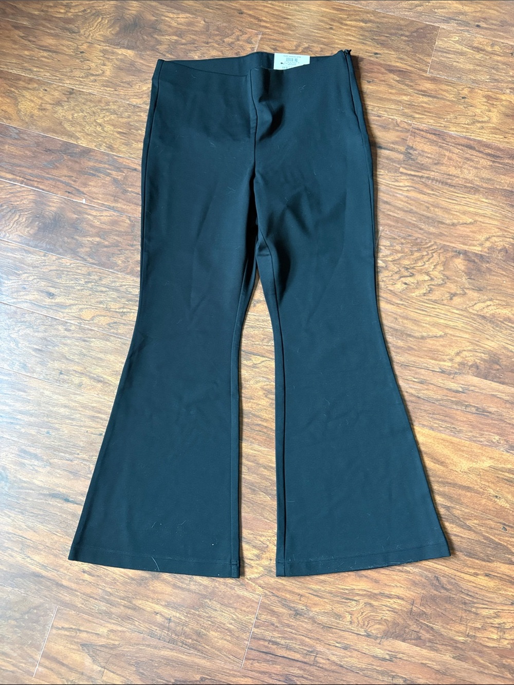 INC International Concepts Plus Size knit Flare Pants in Black